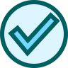 cyan check