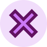 purple X