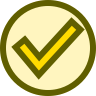 yellow check