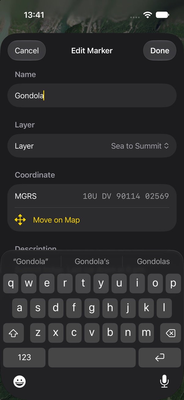 Typing in a sheet